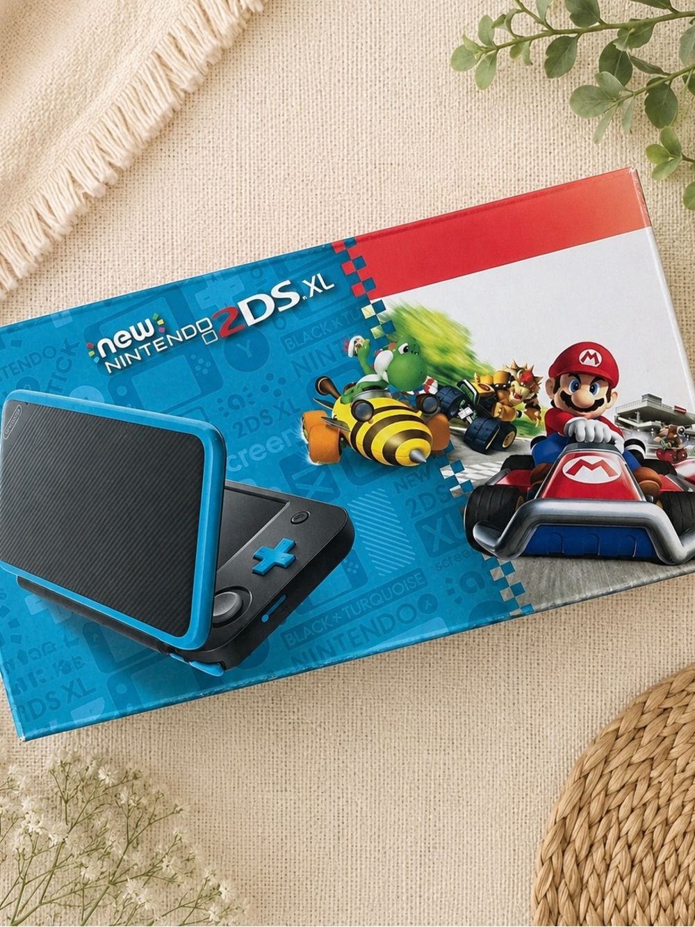 New Nintendo 2DS XL with Mario Kart 7 pre-installed